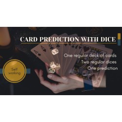 Card prediction with dice