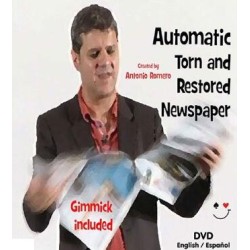 Torn and Restored Newspaper by Antonio Romero