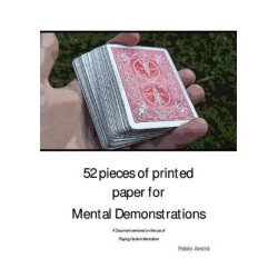 52 Pieces of Printed Paper for Mental Demonstrations by Pablo Amira