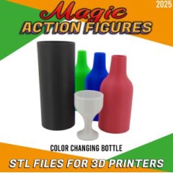 Color Changing Bottle - 3D Printable Action figure CREATIVITY LAB