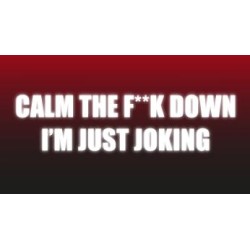 Calm The Fxxk Down, I