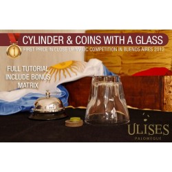 Cylinder and Coins with Glass by Ulises Palomeque