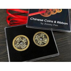 Chinese Coins and Ribbon by Jimmy Fan