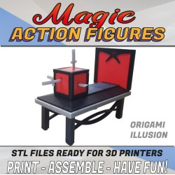 Origami Illusion - 3D Printable Action figure