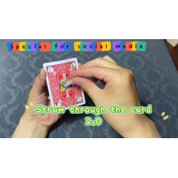 Straw Through Card 2.0 by Dingding