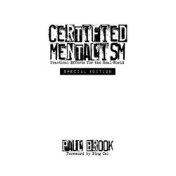 Certified Mentalism Special Edition by Paul Brook